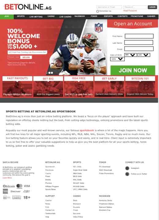 BO-screenshot BetOnline screenshot
